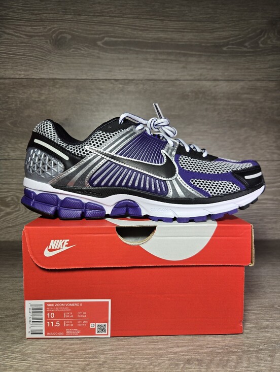 Nike Other - Nike Vomero 5 Metallic Silver Court Purple Black IM2220-095 Mens Size 10 New